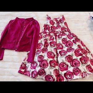 Girls Formal Dress and sweater